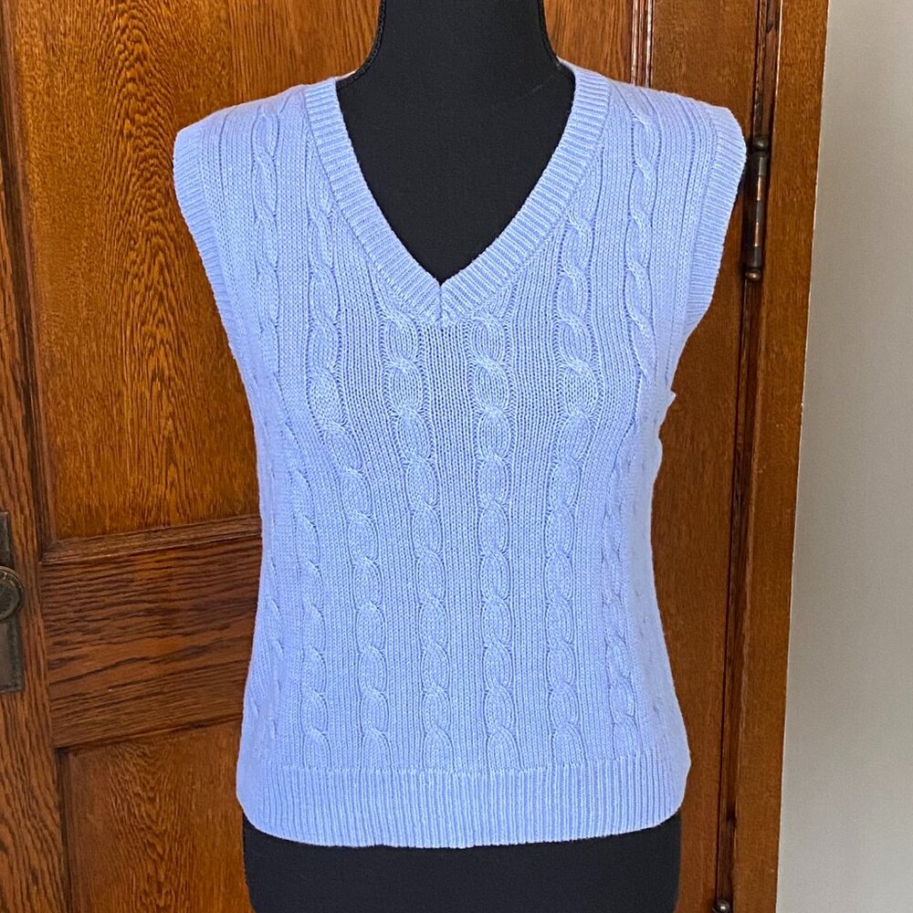 Wild Fable Light Blue Sweater Vest Size S